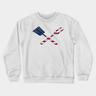 BBQ Utensils  American style Crewneck Sweatshirt